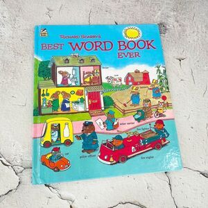 Richard Scarry's Best Word Book Ever Vintage 1980 Golden Book Oversize Hardcover